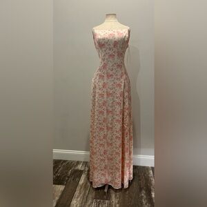 Floral WAYF Maxi Dress Floral The Verona Etched Gown Dress Size XL